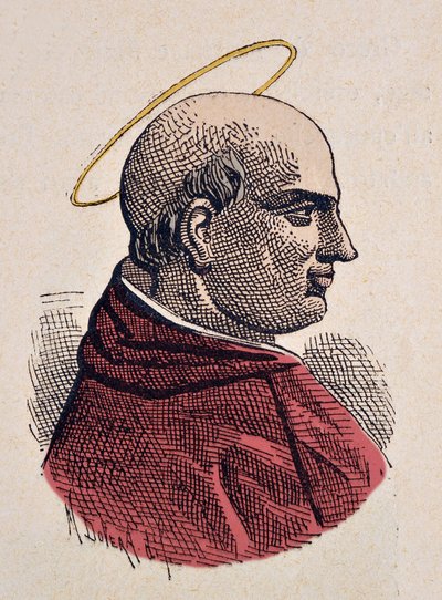 Portrett av paven Marcel Ier (Marcellus eller Marcello I) (308-309) av Italian School