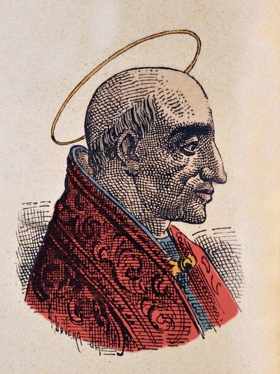 Portrett av pave Marcellin (Marcellinus eller Marcellino) (296-304) av Italian School