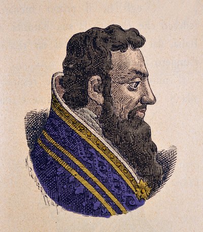 Portrett av paven Marin II (Marinus, Marino) (942-946) av Italian School