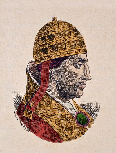 Portrett av paven Nicolas III (Nicola, Nicholas eller Nicolo eller Niccolo eller Nicolaus) (1277-1280) av Italian School
