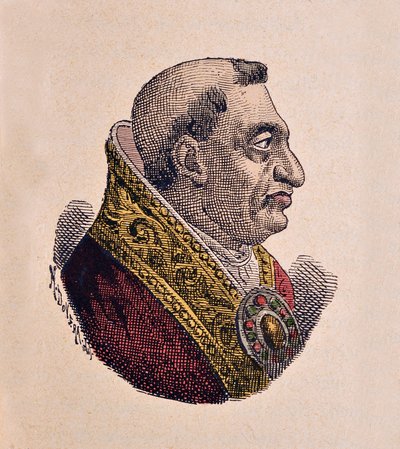 Portrett av pave Paul II (Paolo, Paulus) (1464-1471) av Italian School