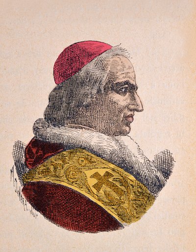 Portrett av paven Pie VIII (Pius eller Pio) (1829-1830) av Italian School