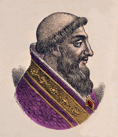 Portrett av paven Victor II (Vittore) (1055-1057) av Italian School