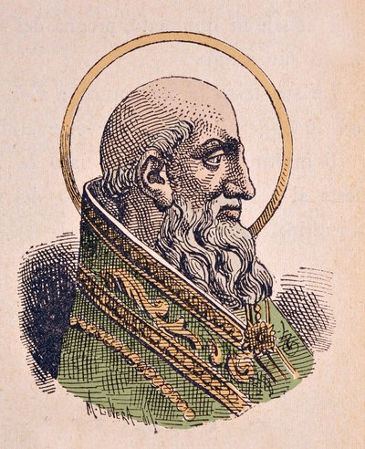 Portrett av pave Saint Stephen I av Italian School