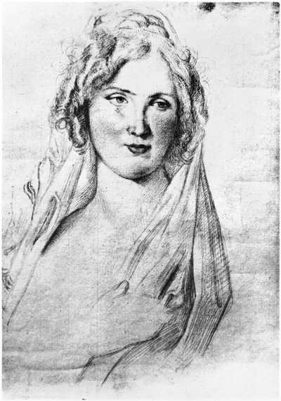 Portrett antatt av Angela Pietragrua, grevinne Simonetta, elskerinne til den franske forfatteren Stendhal, mens han var i Italia, mellom september 1811 og 1815 av Italian School