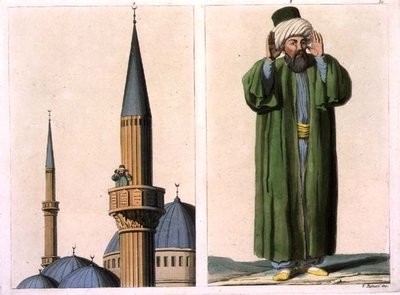 Offentlig muezzin og detaljer, plate 37 fra del III, bind I av 