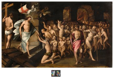 Sakristi, Kristus stiger ned til limbo, Ukjent XVI århundre av Italian School
