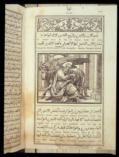 Saint Luke the Evangelist, Bibel skrevet på arabisk, Roma av Italian School