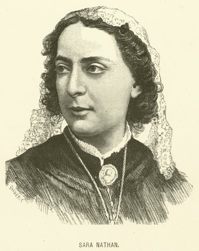 Sara Nathan (gravering) av Italian School