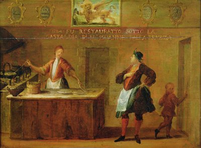 Tegn på Venetian Pastry Makers Guild (panel) av Italian School