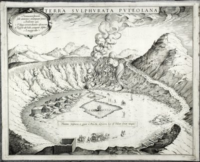 Solfatara-vulkanen, Pozzuoli, Napoli av Italian School