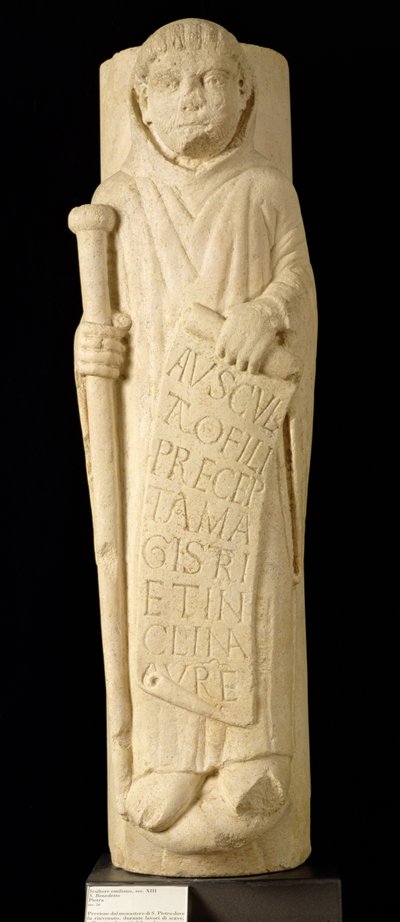 St. Benedikt av Nursia av Italian School