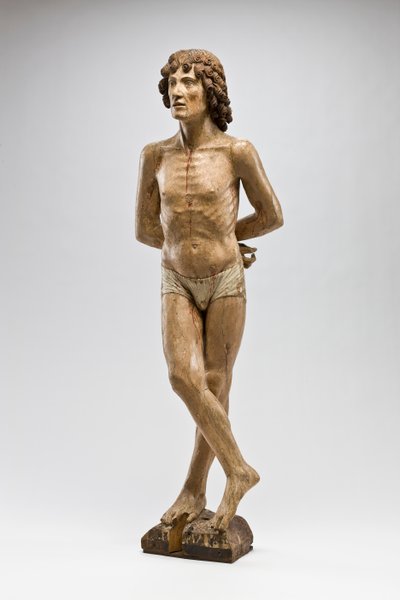 St. Sebastian, ca. 1500 (polykromt tre) av Italian School
