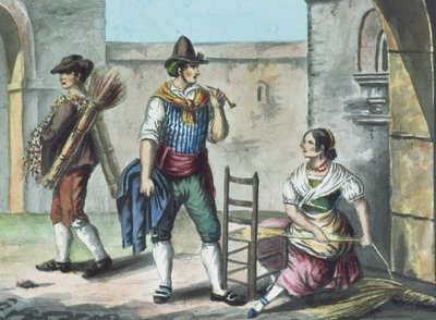 Halmstolmaker av Italian School