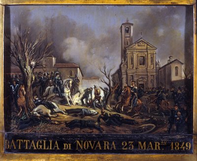 Slaget ved Novara (Novara), 23. mars av Italian School