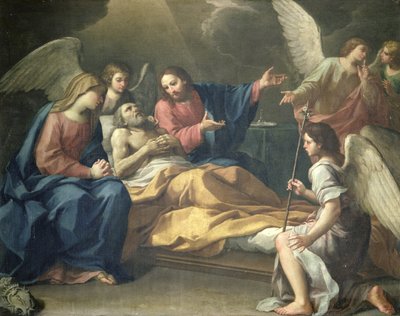 St. Josephs død av Italian School