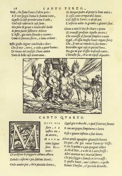 Phaetons fall av Italian School