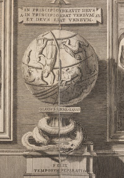Farnese Globe fra demonstrasjon av Italian School