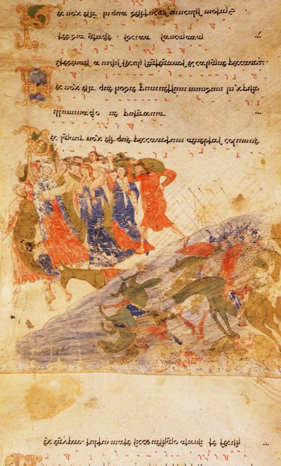 Israelittene krysser Rødehavet, fra 
