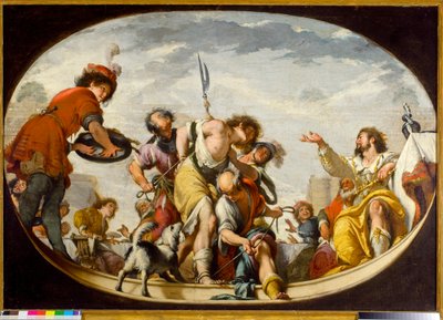 Lignelsen om bryllupsgjesten, 1636 av Italian School