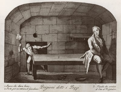 Pozzi-fengselet, fra Views of the Prisons av Italian School
