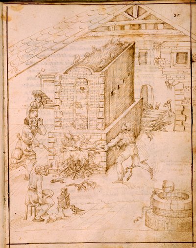 Den eldgamle kunsten å lage fartøy, 1589 av Italian School