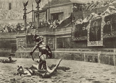 Den omvendte tommelen (litho) av Italian School