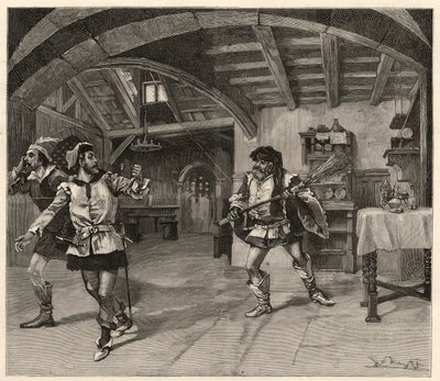 Produksjonen av Giuseppe Verdis Falstaff (Teatro alla Scala) i Milano av Italian School