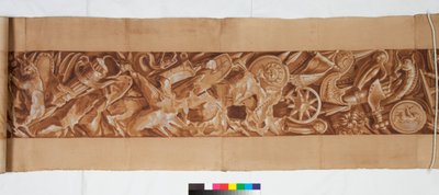 Three Drawings after the Antique, ca. 1750 (penseltegning forhøyet i brun vask over svak angivelse i svart kritt) av Italian School