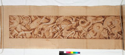 Three Drawings after the Antique, ca. 1750 (penseltegning forhøyet i brun vask over svak angivelse i svart kritt) av Italian School