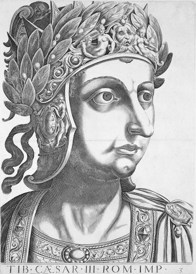 Tiberius Cæsar (42 f.Kr.-37 e.Kr.), 1596 av Italian School