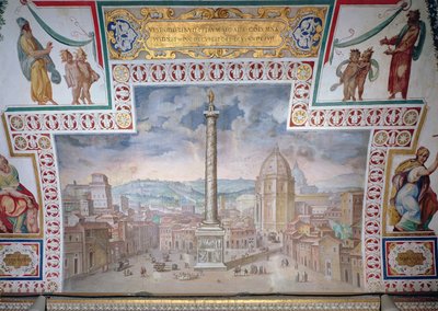 Trajans forum av Italian School