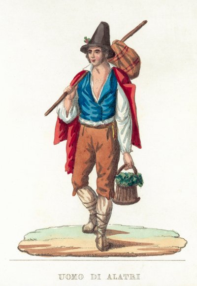 Man of Alatri (farget gravering) av Italian School