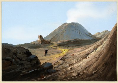 Vesuv, oktober 1880 av Italian School
