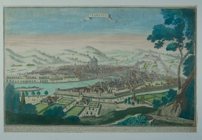 Utsikt over Firenze av Italian School