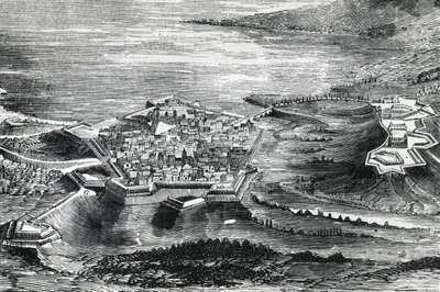 Utsikt over Peschiera del Garda av Italian School