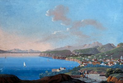 Utsikt over Sorrento (gouache) av Italian School