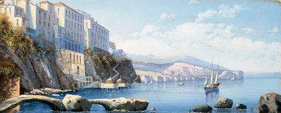 Utsikt over Sorrento (gouache) av Italian School