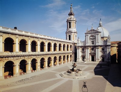 Utsikt over fasaden, bygget 1570-87 av Italian School