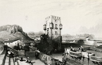 Villa Butera, Bagheria, Sicilia, gravering, Italia av Italian School