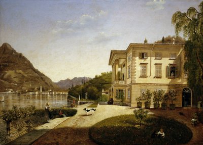 Villa La Roda i Blevio, ved Comosjøen (eid av Giuditta Pasta fra 1827, nå ødelagt) av Italian School