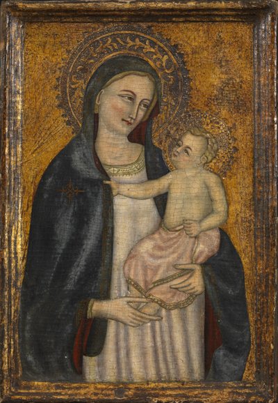 Jomfru og barn, forfalskning av et verk fra ca. 1450, ca. 1900-20 av Italian School