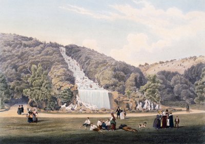 Foss i parken til det kongelige palasset i Caserta, Italia av Italian School