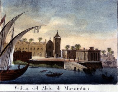 Kai i Mosambik, tidligere portugisisk provins. av Italian School