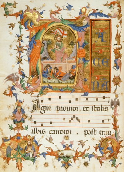 f.80v Oppstandelsen, fra 