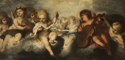 Musikkskapende engler av Italian School Italian School