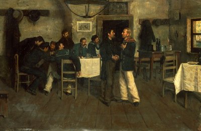 Møte mellom Giuseppe Garibaldi og Giovanni Battista Cuneo i Taganrog, ved Svartehavet av Italo Nunes Vais