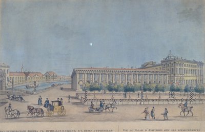 Anichkov-palasset i St. Petersburg, 1814 av Ivan Alexeyevich Ivanov