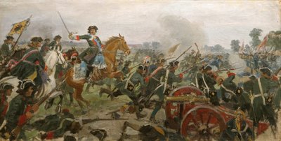 Slaget ved Poltava av Ivan Alexeyevich Vladimirov