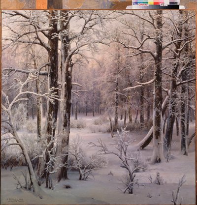 Frost (Rimfrost) - Maleri av Ivan Avgustovich Velz (1866-1926), olje på lerret av Ivan Avgustovich Velz